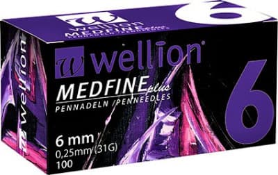 Wellion Medfine Plus jehly 31Gx6 mm 100 ks