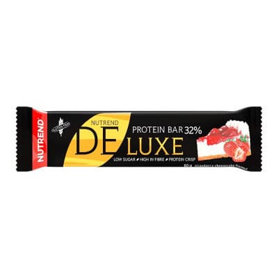 Nutrend Deluxe Protein Bar 60g, jahoda/tvarohový koláč