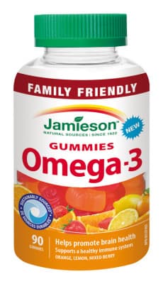 JAMIESON Omega-3 Gummies želatinové pastilky 90ks