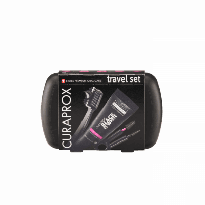 CURAPROX Travel set Black is White