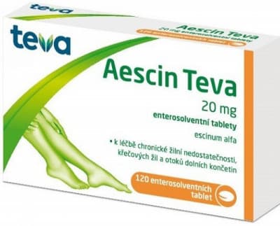 AESCIN TEVA 20MG TBL ENT 120