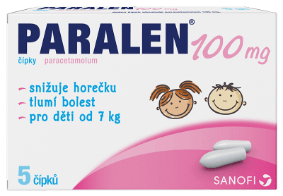 PARALEN RCT 100MG SUP 5