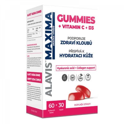 ALAVIS MAXIMA GUMMIES žvýk.tbl.60 + cps.30 vit. C