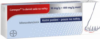 CANESPOR 1X DENNĚ SADA NA NEHTY DRM 10MG/G+400MG/G UNG 10G+SADA