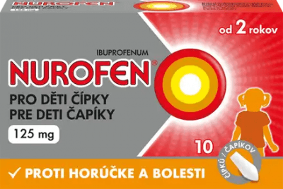 NUROFEN PRO DĚTI RCT 125MG SUP 10
