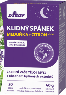 Vitar Klidný spánek meduňka+citron 20x2g