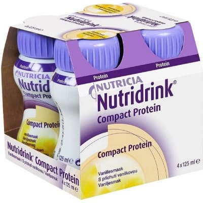 NUTRIDRINK COMPACT PROTEIN S PŘÍCHUTÍ VANILKOVOU POR SOL 4X125ML