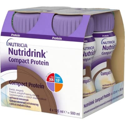Nutridrink Compact Protein příchutí chladivého kokosu por.sol. 4 x 125 ml