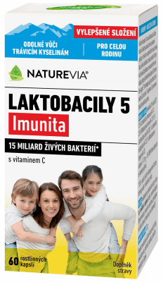 Benu Swiss NatureVia Laktobacily 5 Imunita 60 kapslí