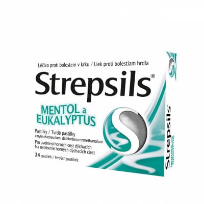 STREPSILS MENTOL A EUKALYPTUS ORM 0,6MG/1,2MG PAS 24