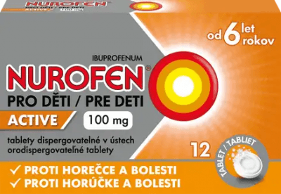 NUROFEN PRO DĚTI ACTIVE POR 100MG POR TBL DIS 12