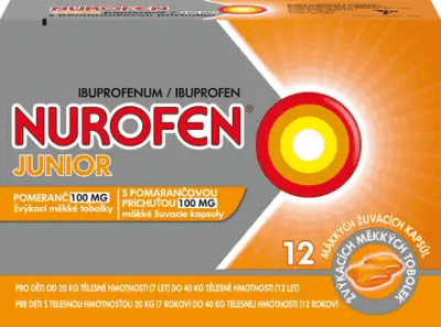 NUROFEN JUNIOR POMERANČ POR 100MG CPS MDM 12