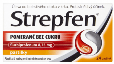 STREPFEN POMERANČ BEZ CUKRU ORM 8,75MG PAS 24