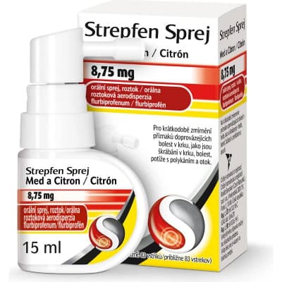 STREPFEN SPREJ MED A CITRON ORP 8,75MG ORM SPR SOL 1X15ML