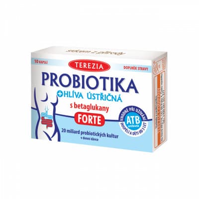 Terezia Company probiotika + hlíva ústřičná s betaglukany Forte 10 kapslí