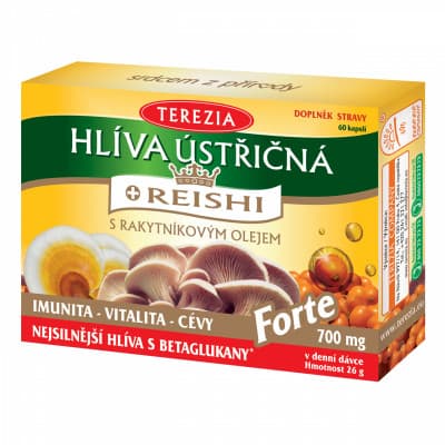 Terezia Hlíva ústřičná s Reishi Forte 60 kapslí