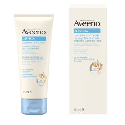 Aveeno Dermexa Daily Emollient Cream zvláčňující krém pro suchou a podrážděnou pokožku 200 ml