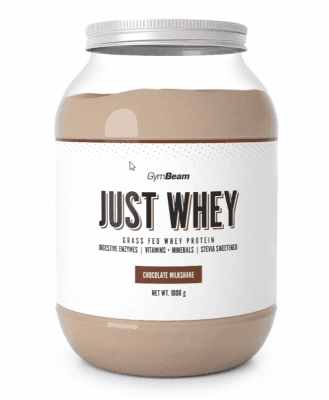 GymBeam Just Whey 1000 g, čokoládový milkshake