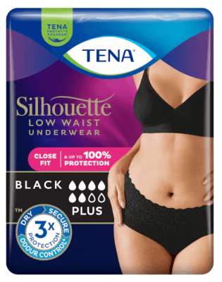 Tena Silhouette Plus Black M 12 ks 780201