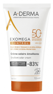 A-DERMA Exomega CONTROL Emolienční krém SPF50+ 150ml