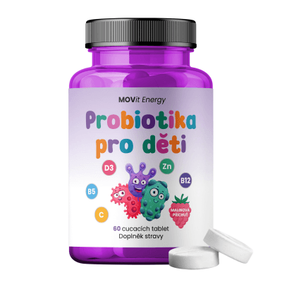 MOVit Energy probiotika pro děti cucavých 60 tablet