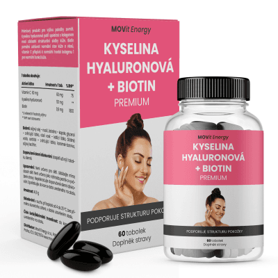 Movit Energy Kyselina hyaluronová + biotin premium 60 tobolek