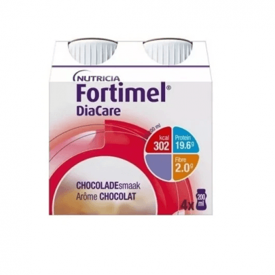 FORTIMEL DIACARE S PŘÍCHUTÍ ČOKOLÁDOVOU POR SOL 4X200ML