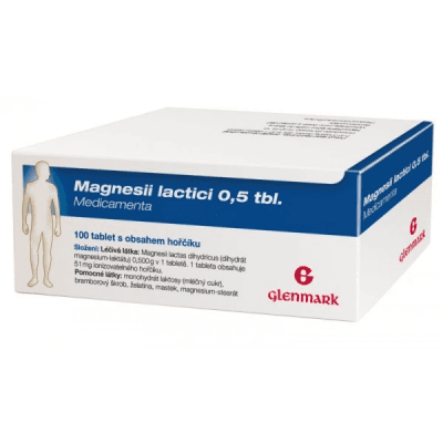 MAGNESII LACTICI 0,5 TBL. MEDICAMENTA POR 0,5G TBL NOB 100