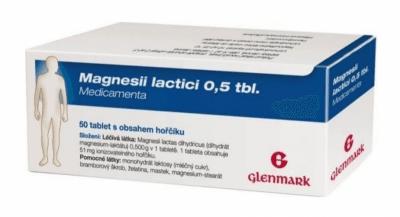 MAGNESII LACTICI 0,5 TBL. MEDICAMENTA POR 0,5G TBL NOB 50
