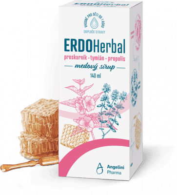 ERDOHerbal medový sirup 140 ml