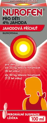 NUROFEN PRO DĚTI JAHODA POR 40MG/ML POR SUS 100ML