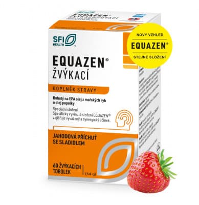 Equazen žvýkací jahodová příchuť 60 tablet