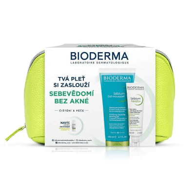 BIODERMA Sébium Pro pleť s akné Gel Moussant 200 ml + Sébium Kerato + 30 ml
