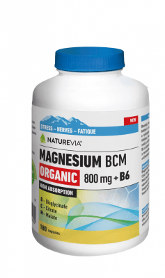 Biovit NatureVia Magnesium Organic BCM 800mg +B6 180 kapslí