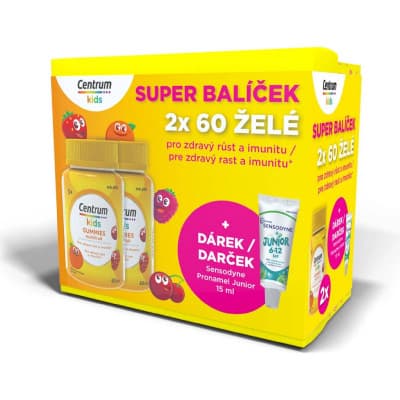 Centrum Kids Gummies multifruit 2 x 60 ks + dárek