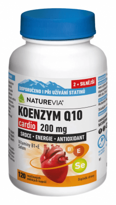 NatureVia Koenzym Q10 cardio 200mg 120 kapslí