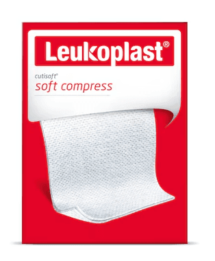 Leukoplast Cutisoft Soft Compress S 7,5 x 7,5 cm 12 ks