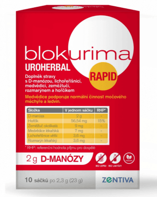 Blokurima Uroherbal Rapid 2 g D-manózy 10 sáčků