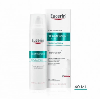 Eucerin DermoPure Clinical Fluid s trojitým účinkem 40 ml
