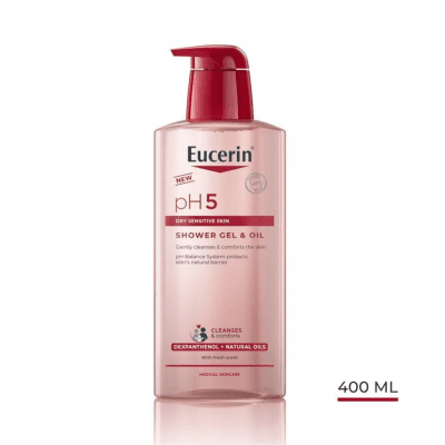 Eucerin Sprchový gel & olej pH5 Shower Gel & Oil 400 ml