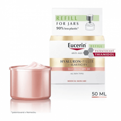 Eucerin HYALURON-FILLER+EL.d.kr.RoséSPF30refi.50ml