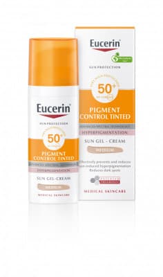 Eucerin Pigment Control emulze na opalování na obličej s depigmentačním účinkem SPF50+ středně tmavá 50 ml