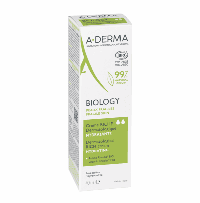 A-DERMA BIOLOGY Výživný hydratační krém 40ml
