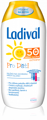 Ladival mléko na opalování pro děti SPF50 200 ml