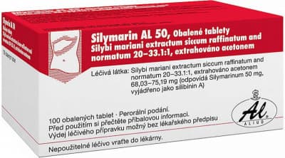 Silymarin AL 50 50 mg.tbl.obd.100