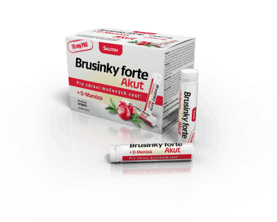 Brusinky Forte Akut 1500mg + D-Manosa 10 ampulí
