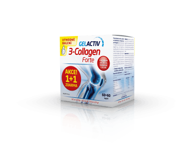 GelActiv 3-Collagen Forte cps.60+60 Zdarma