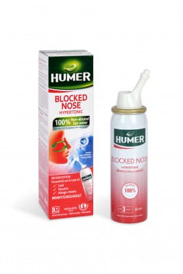 HUMER Ucpaný nos 100% mořská voda hypertonic.50ml