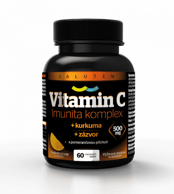 Salutem Pharma Vitamin C 500 mg Imunita komplex kurkuma + zázvor 60 tablet