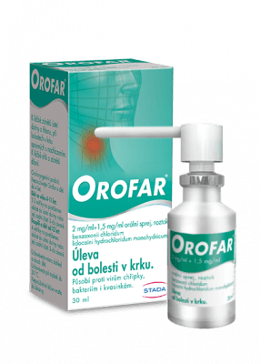 Orofar 2mg/ml+1.5mg/ml orm.spr.sol.1x30ml
